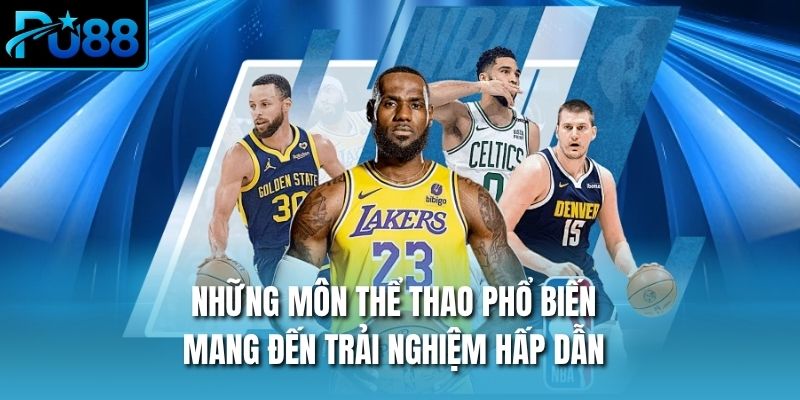 Những môn thể thao phổ biến mang đến trải nghiệm hấp dẫn